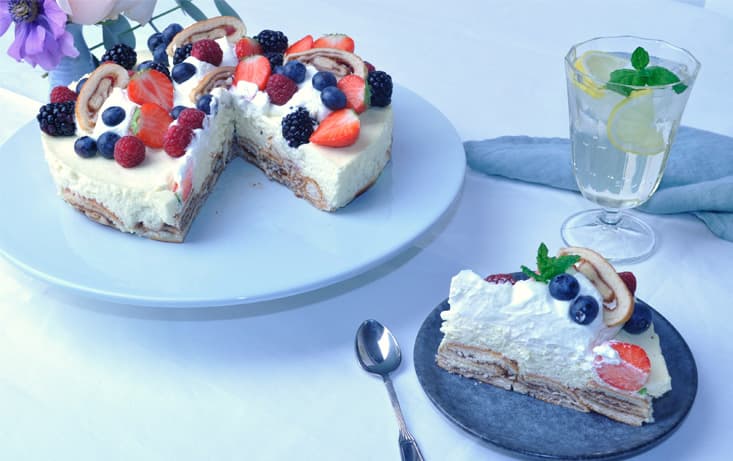 Cheesecake med Pågen Gifflar & Färska bär - Recept | Pågen