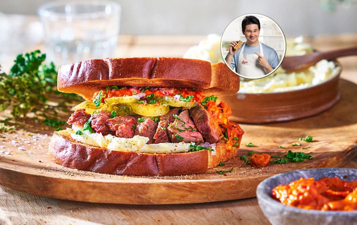 Croation steak sandwich - Recept | Pågen