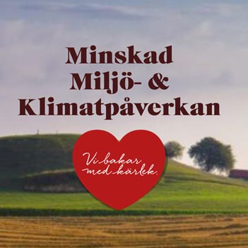 Hjärta med svensk landskap i bakgrunden | Pågen