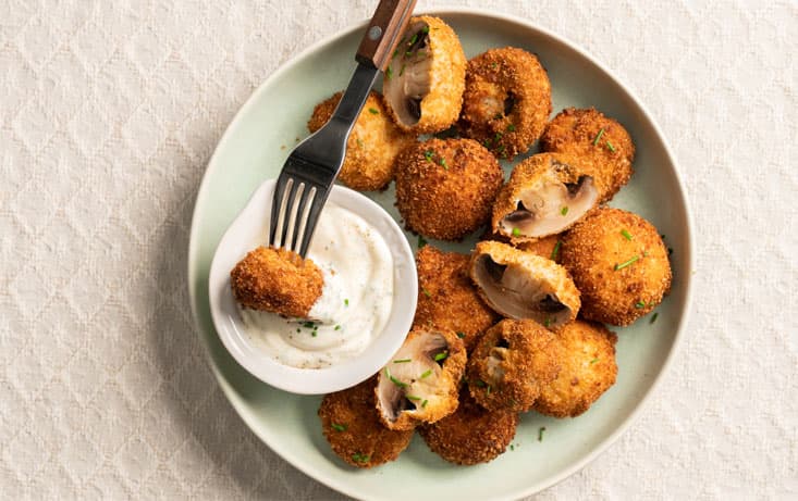 Macka med Vitlökspanerade champinjoner - Recept | Pågen