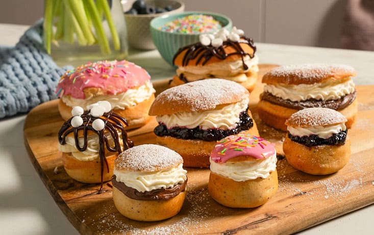 Semlefest med stora och små Semlebullar - Recept | Pågen