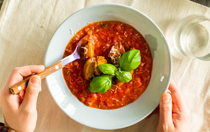 Tomatsoppa Pappa al pomodoro på Italienskt Lantbröd