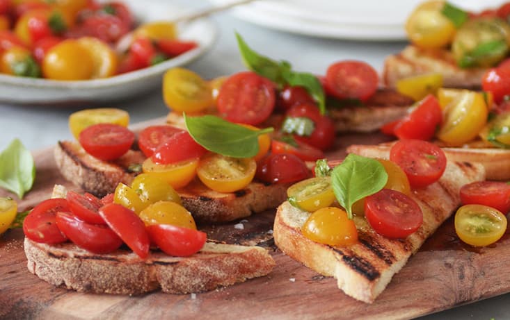 Bruschetta med Levain bröd & Cocktailtomater - Recept | Pågen