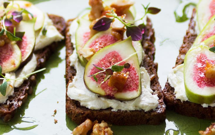 Fikonmacka med getost & nötter - Rågbröd - Recept | Pågen