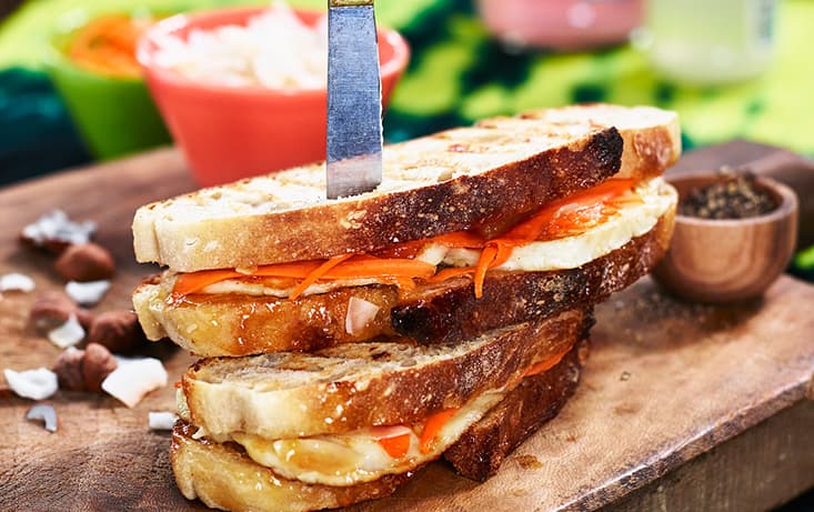 Grillad surdegsmacka med mango chutney - Recept | Pågen