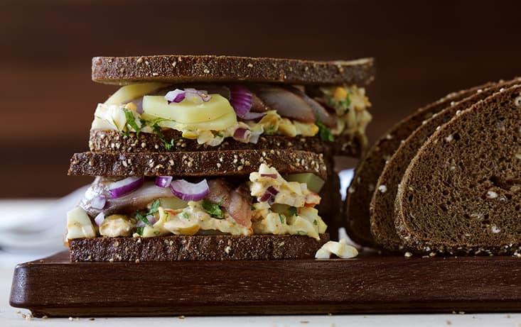 Macka med Matjesill & Äggsallad - LingonGrova - Recept | Pågen