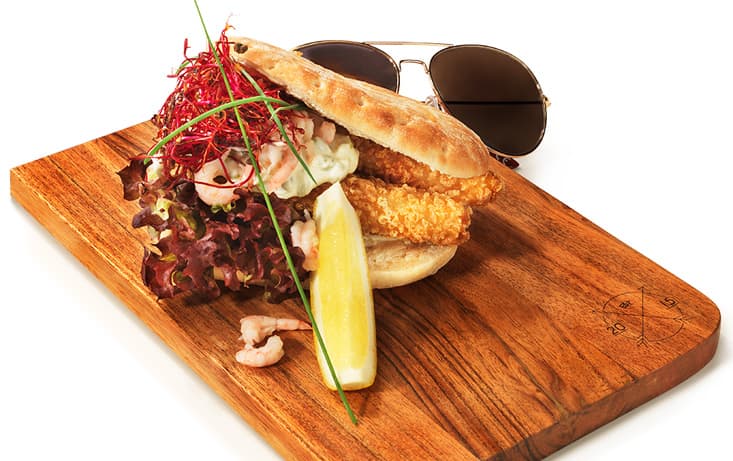 Macka med Panerad Fisk på Hönö Jollekaka - Recept | Pågen