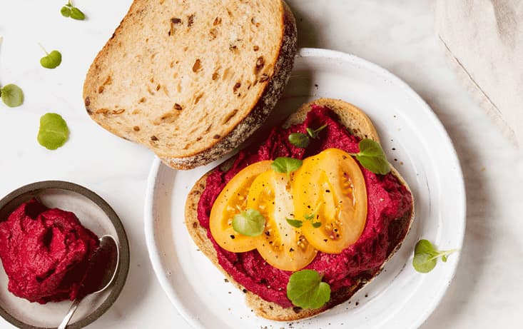 Måndagsmacka med rester av ugnsbakade grönsaker  Pågen