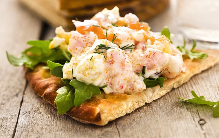 Räkröra på Hönökaka med Ägg & Dill - Recept | Pågen