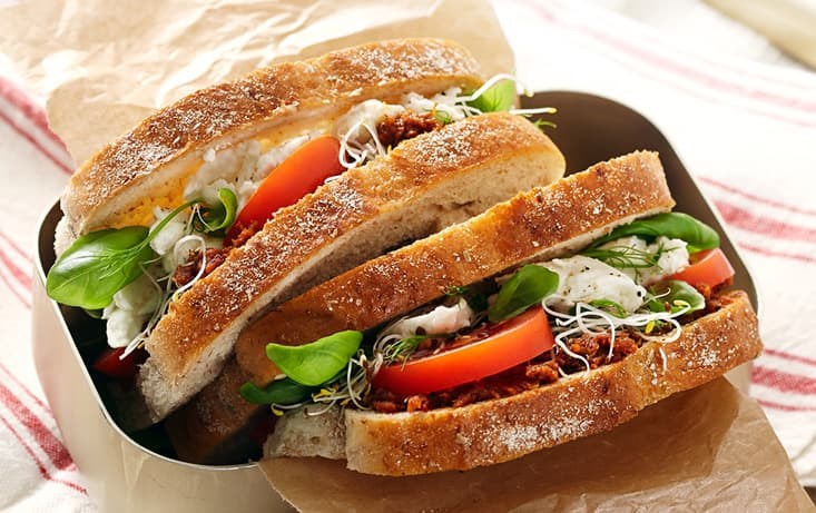 Sandwich med mozzarella - LantGoda - Recept | Pågen