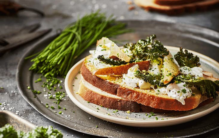 Smörgåsmacka med saltrostade päron | Pågen