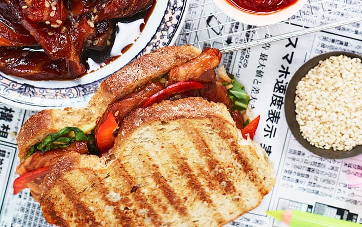 Surdegsbröd Toast Teriyaki med laxfilé & choi - Recept | Pågen