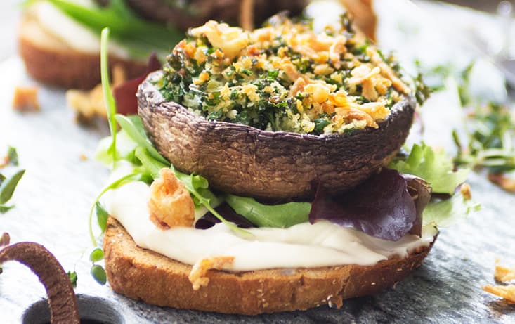 Vegansk Macka med Portabello, Tryffelmajonäs - Recept | Pågen